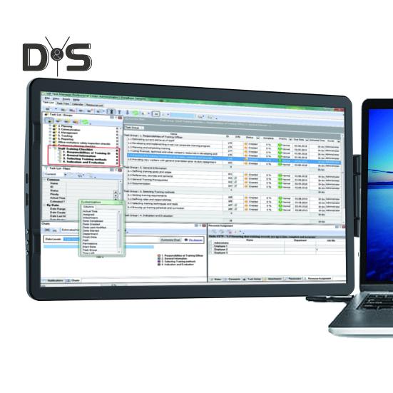 Laptop-Bildschirm-Extender, tragbarer Monitor mit USB-Anschluss, leicht, faltbar, FHD 1080P IPS, universeller Laptop-Monitor-Extender