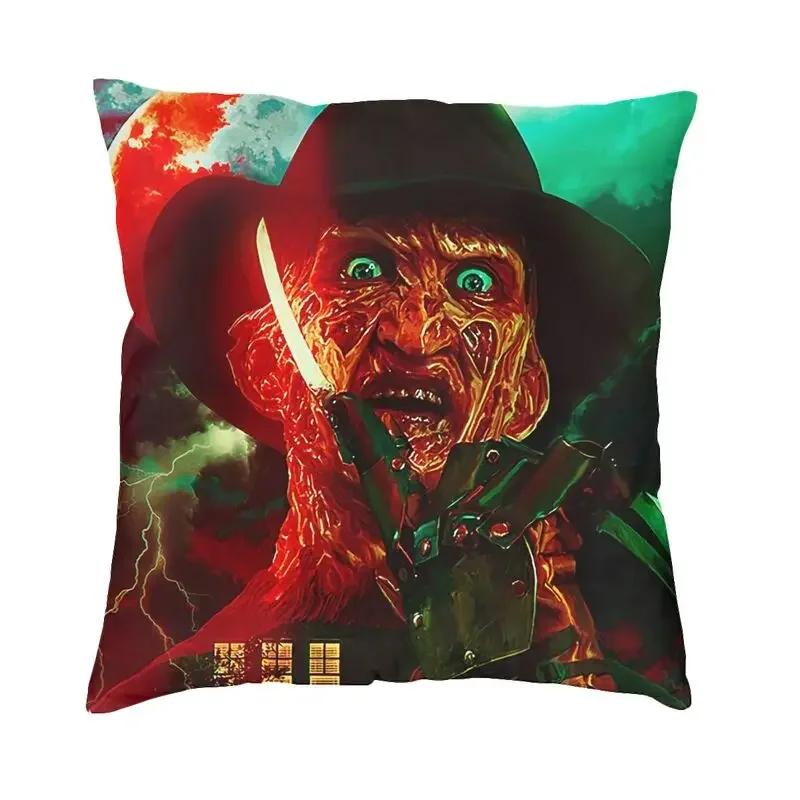 Horror Movie Character Killer Throw Pillow Cover Home Decor 3D Print Halloween Film Cushion Covers For Sofa Bedding Pillowcase