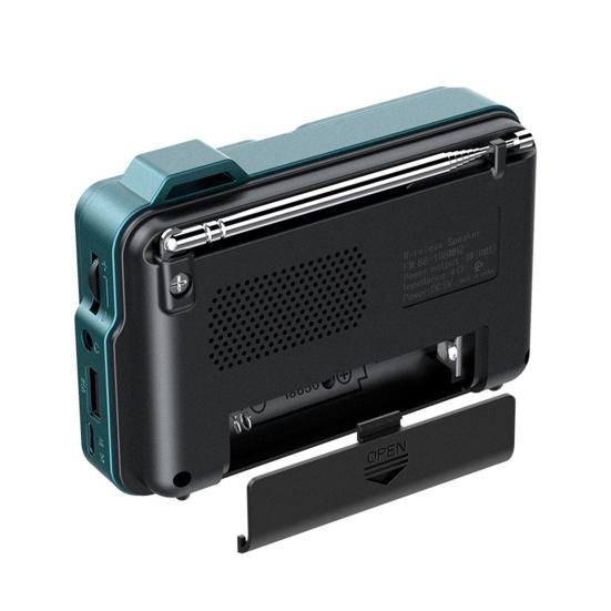 Tragbares Radio Bluetooth-kompatibler Lautsprecher Digitalanzeige Batteriebetriebenes AM/FM-Radio Drahtloser Handlautsprecher