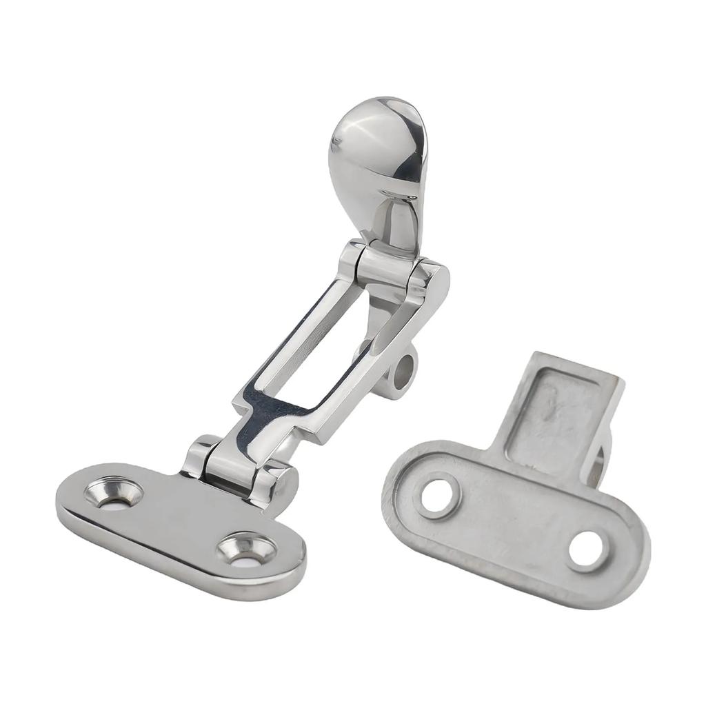 Schließfach Boots Tür Riegel Schloss Anti-Klappern Einfache Installation Halteklammer Marinequalität Teile Ersatz 110*50mm Silber