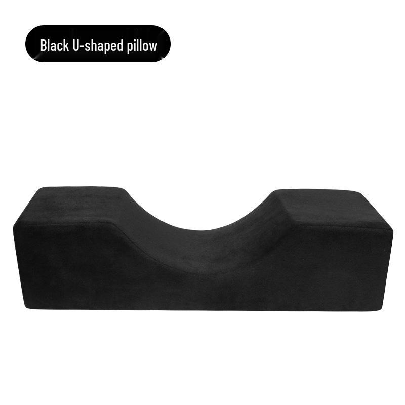 U-Shaped Leather Neck Support Pillow for Eyelash Extensions and Microblading In Beauty Salons.