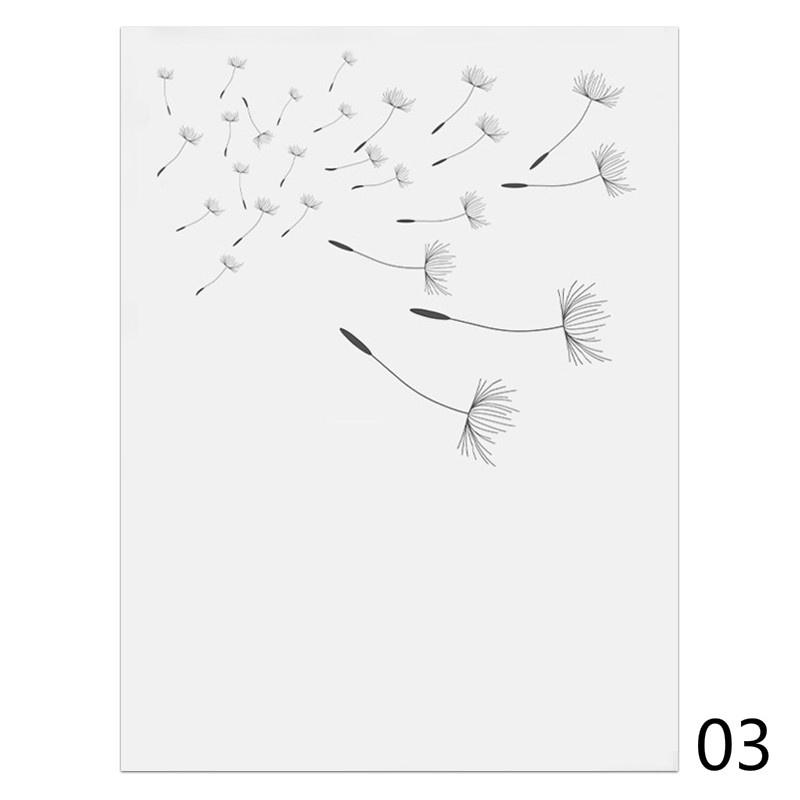 Dandelion Wall Art Canvas Painting Make Wish Dandelion Poster Prints Nordic Style Minimalist Living Room Bedroom Home Decor