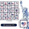 Independence Day Themed Party Afternoon Tea Entertainment Board Game Set Card