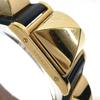 HERMES Medor Quartz Bracelet Watch Watch Clock Wristwatch Leather Black