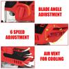 12V 5600RPM 70mm 6 Speed Adjustable Woodworking Power Tool 45 Degree Tilt AnglePortable Cordless Jig Saw Electric Jigsaw