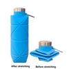 700Ml Collapsible Silicone Water Bottle Leakproof Lightweight Running Sports Flask Ydsh05