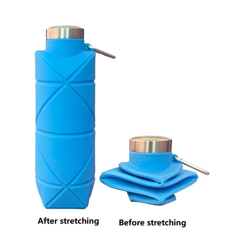700Ml Silicone Soft Water Bottle Running Gourde Bucket Flask Soft Sports Flask Ydsh05