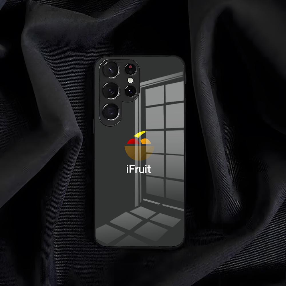 IfruitS-ES Logo Phone Case For Samsung S26 S25 Edge S24 S23 S22 S21 S20 Ultra Plus FE Glass Cover