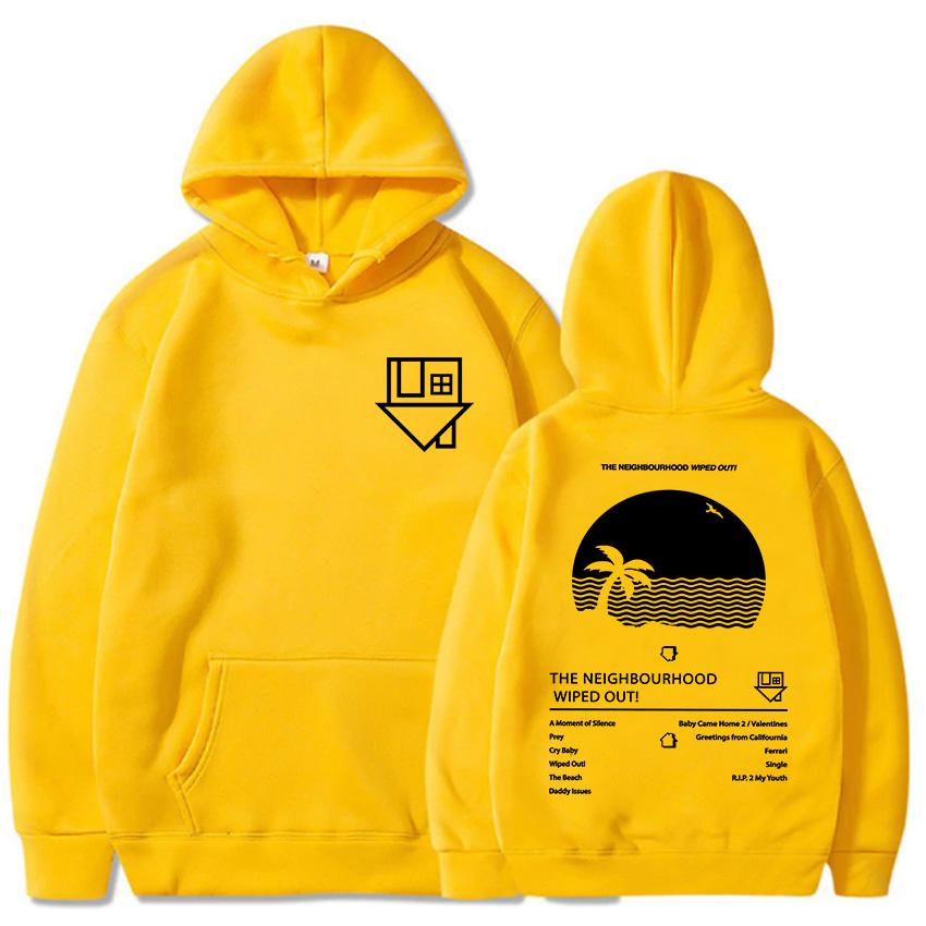 Album Wiped Out Felpe con Cappuccio da Stampa Felpe della Band del Quartiere Pullover con Cappuccio a Manica Lunga Abbigliamento Donna Uomo Sudaderas