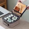 Travel Tea Set Convenient Gift Tianmu Glaze Ceramic Business Souvenir