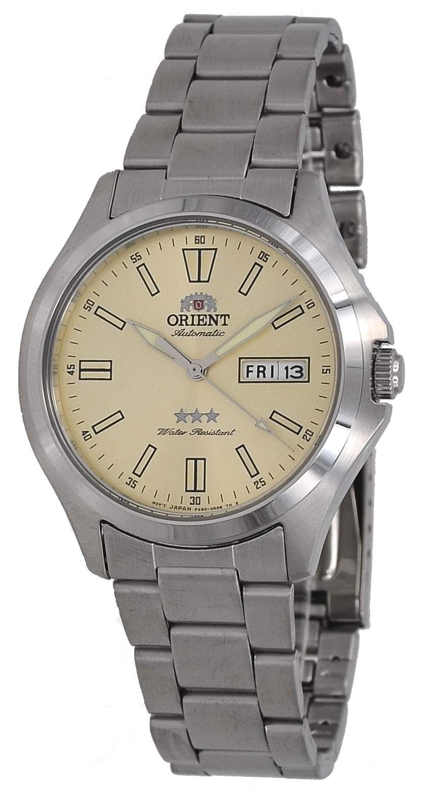 

Чоловічий годинник Orient Tristar Automatic Champagne Dial RA-AB0F11 G, Автоматичний годинник.