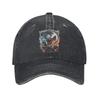 Kratos Warrior God of War Baseball Cap Casual Distressed Denim  Sun Cap for Men Women Outdoor Activities Adjustable Caps Hat