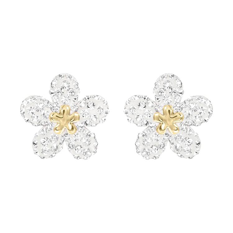 Swarovski Tough Alloy Earrings Womens White