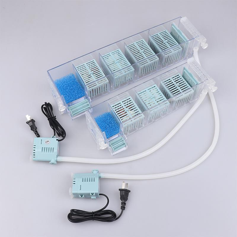 Neuer wandmontierter Wasserfallfilter-Roller für Aquarien, ,Zirkulierende Sauerstoffanreicherung,Mehrschichtiger Topffilter für Aquarien
