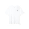 Men's Solid Color Loose-Fit White T-Shirt