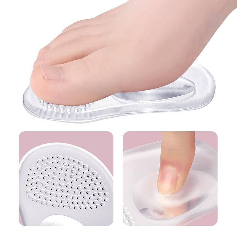 Women's PU Arch Support & Forefoot Pad Insoles with Adhesive, 2-in-1 Design
