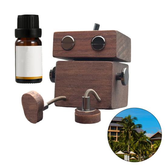 Car Aromatherapy Handmade Wooden Doll Long-Lasting Aromatherapy Essential Oil Diffuser Shaking Feet Car Dashboard Decoration