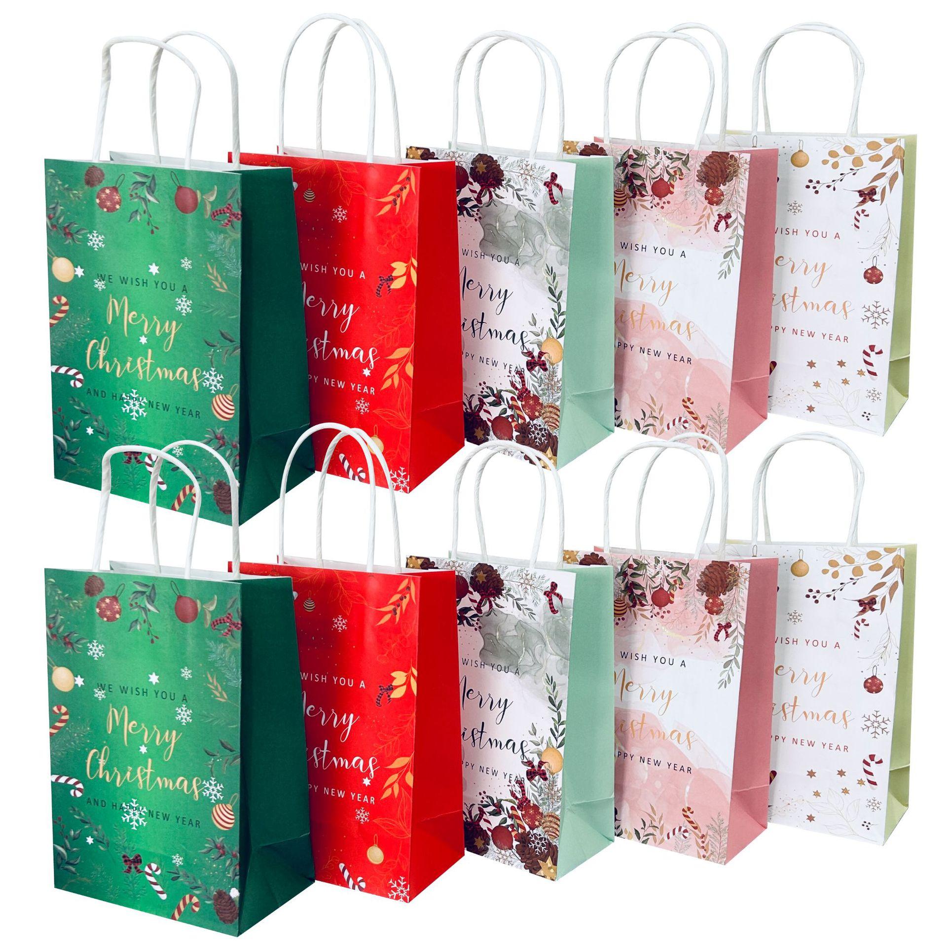 

StoBag, Подарочные пакеты MerryChristmas, Товары для детской вечеринки, Упаковка для конфет, Многоразовая крафт-бумага, Новогодний декор, 12/30 шт. 30pcs&15x8x21cm