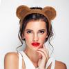 3/4 szt./zestaw Brązowe uszy niedźwiedzia Opaska na głowę Pluszowe uszy zwierząt Kostium Obręcz do włosów Halloween Cosplay Akcesoria do włosów