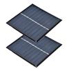 2Pcs Mini Solar Panel Portable Encapsulated Cell Epoxy Flexible DIY Use 0.7W 5V 0‑140mA