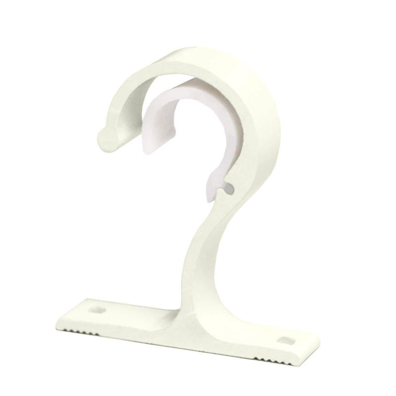 

Modern Curtain Rod Bracket Set Aluminum Alloy Wall Hook Base for Top or Side Mount Installation Durable Support Decorative Rods