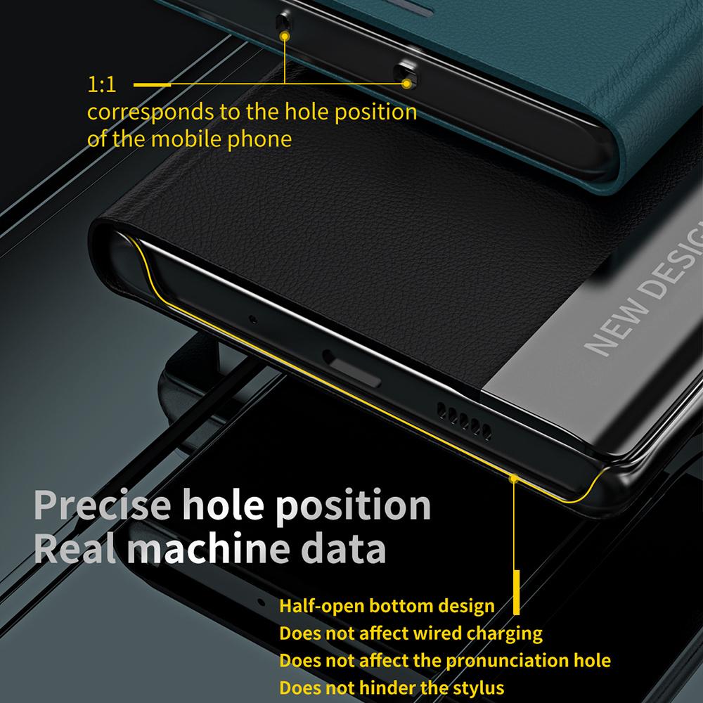 For Samsung Galaxy S23 FE PU Leather+PC Electroplating Phone Cover Drop Protection Stand Case