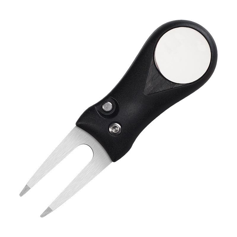 Compact Folding Mini Golf Divot Repair Tool with Logo Support