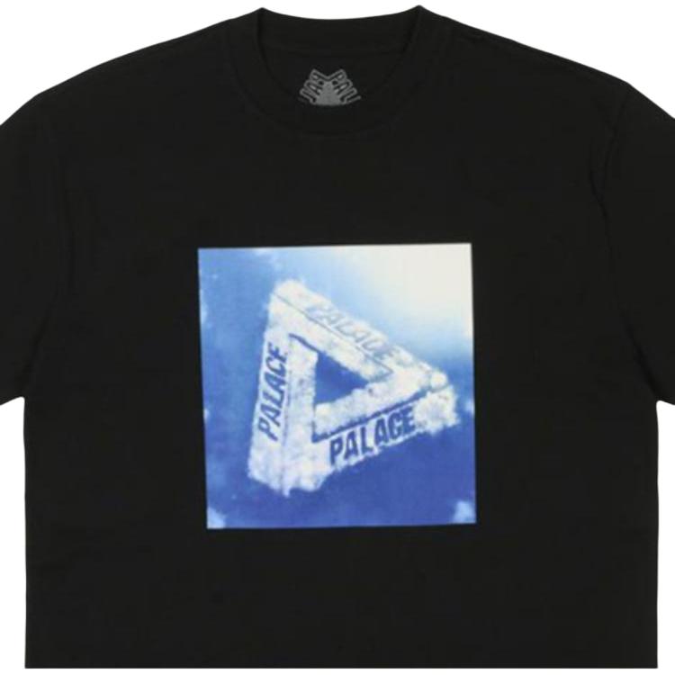 Palace T-shirt Sotto il Tempo Nero Unisex Top P25TS215