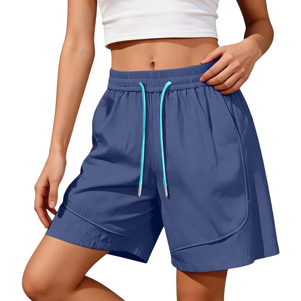 Women's Color Shorts, Casual And Versatile Sports Straight Shorts