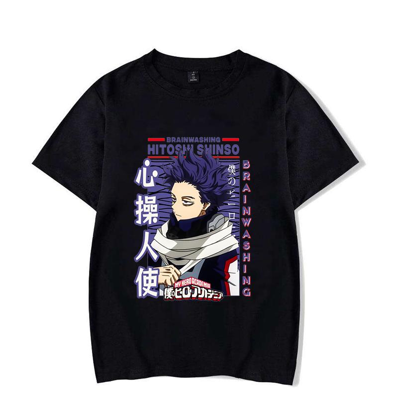 Nové tričko Anime Shinso Hitoshi Potisk Tričko Unisex Letní Ležérní O-výstřih Dámské Oblečení Krátký Rukáv