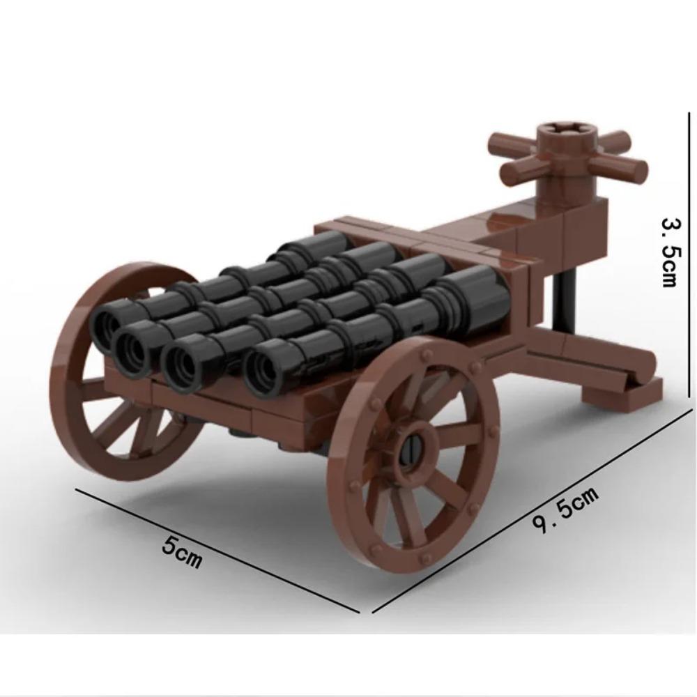 MOC Military Building Blocks Figure Napoleon Wars Soldier Accessories Weapon Cannon Sandbag Army Pirate Mini Brick gift X003 DIY