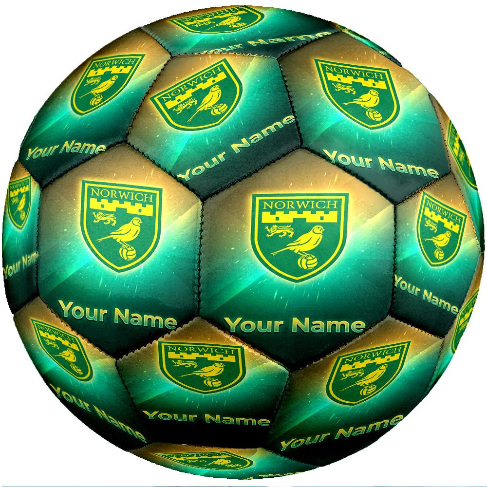 Norwich City Fashion Size 5 Football Wearproof Non‑Slip Soccer Ball For Sports Training Entertainment Use