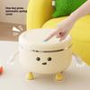 Desktop Trash Can with Pop-up Lid Household Paper Waste Bin Large-capacity Bathroom Toilet Waterproof Garbage Storage Box
