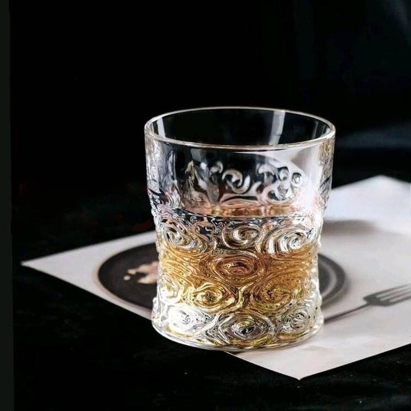 1pcs Whisky Wine Glasses Home Thickened Crystal Glass Western-style Wine Glasses Creative High-end Beer Glasses Christmas Gifts
