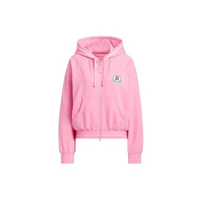 Verbiage Cropped Jacke mit Spleißdruck und Kapuze Damen Oberbekleidung Gebetsrosa JI8900