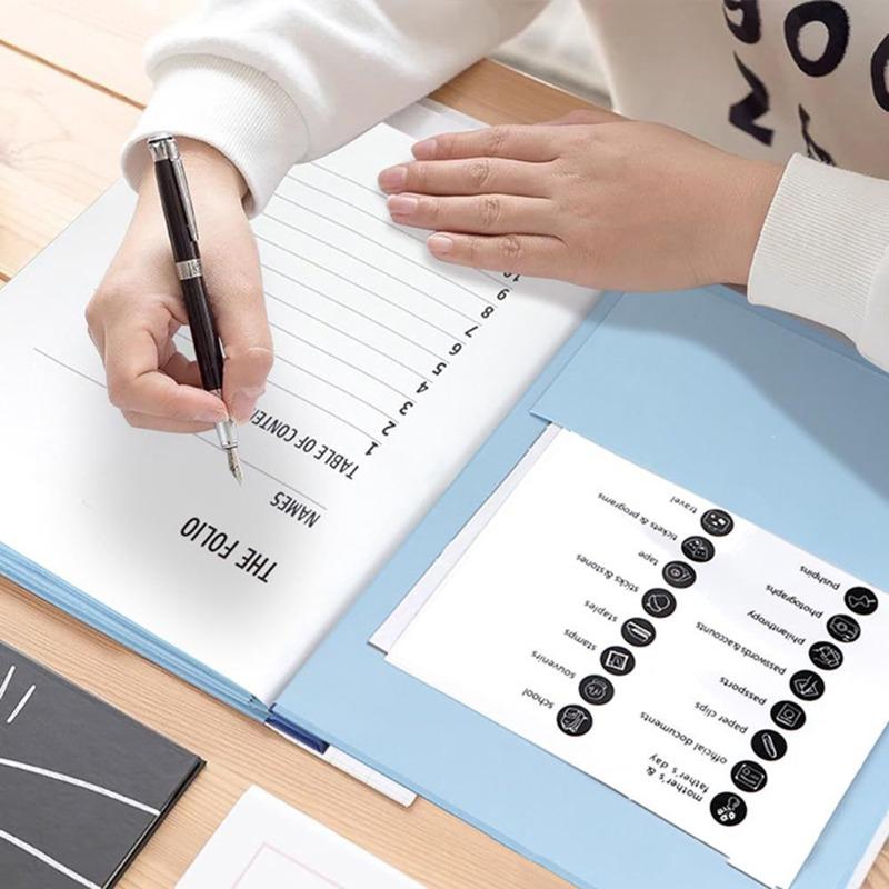 Manila Pocket File Accordion Storage Folder Multi-functional Pocket File Folder