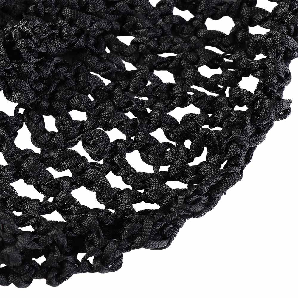 Snood Mesh Hair Net Handmade Night Cover Turban Black Wig Caps Crochet Hair Net