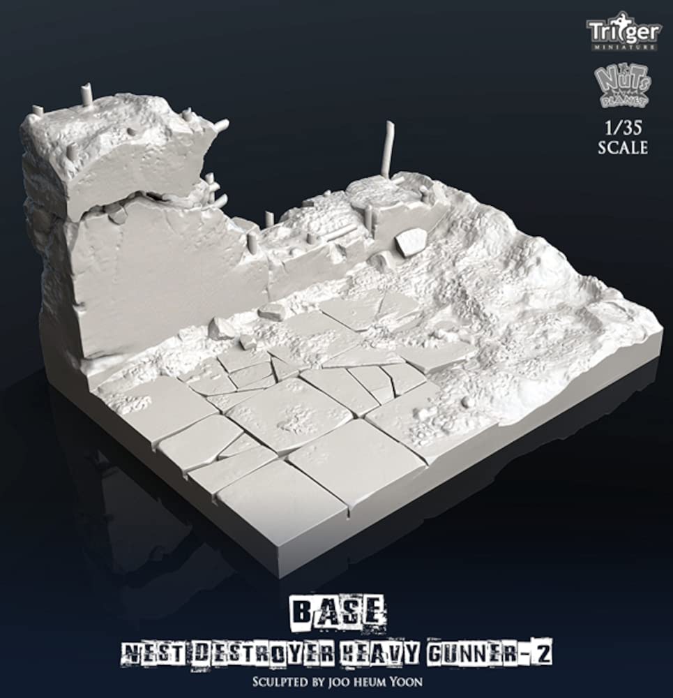 Nuts Planet Nest Zerstörer Schwerer Schütze II Display Zerbröckelnde Stadtlandschaft Harz Bausatz TA35002 1/35 (Sekunde) Basis, Bausatz,