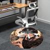 Gothic Fashion,The Addams Family Chair mat Round Rug Office carpet, Non slip, Suitable for Living Rooms, Bedrooms,Decor1205729a