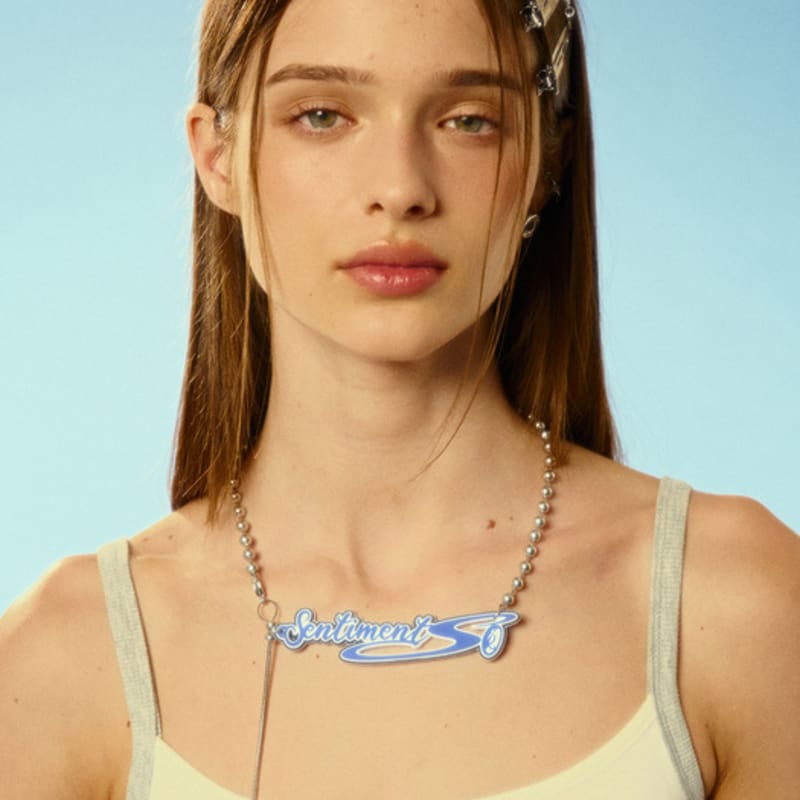 

SENTIMENTS NO.533 [BLUE] NECKLACE BLUE