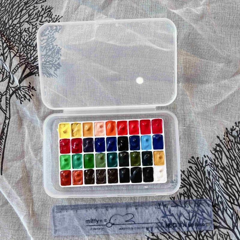 Portable Watercolor Paint Set for Art & Nail Art - Free Shipping