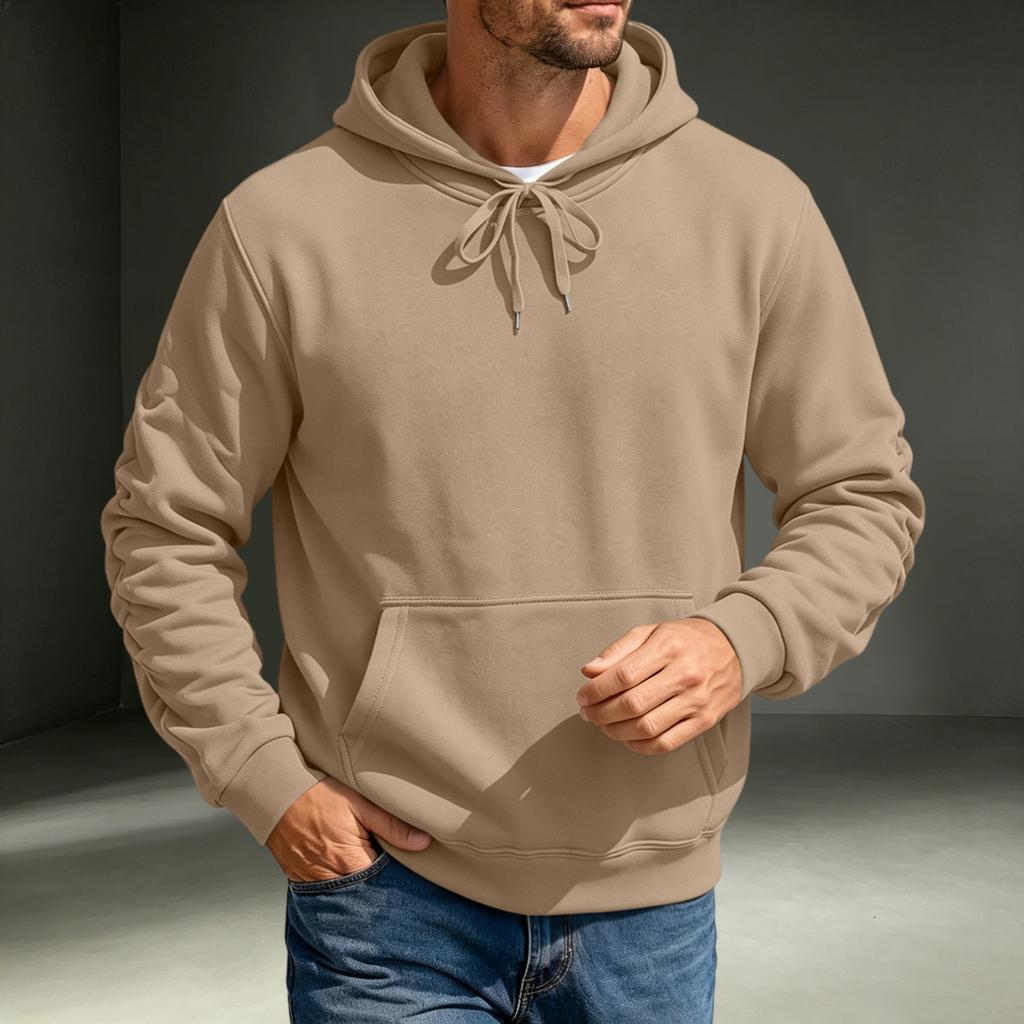 Men's Hoodie Casual Long Sleeve Pullover Sweatshirt for Fall and Winter Everyday Wear