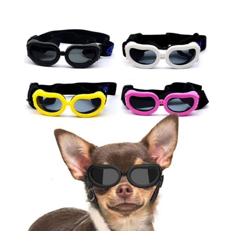 UV-blocking small and medium-sized dog goggles, dog glasses 1-Medium goggles-black