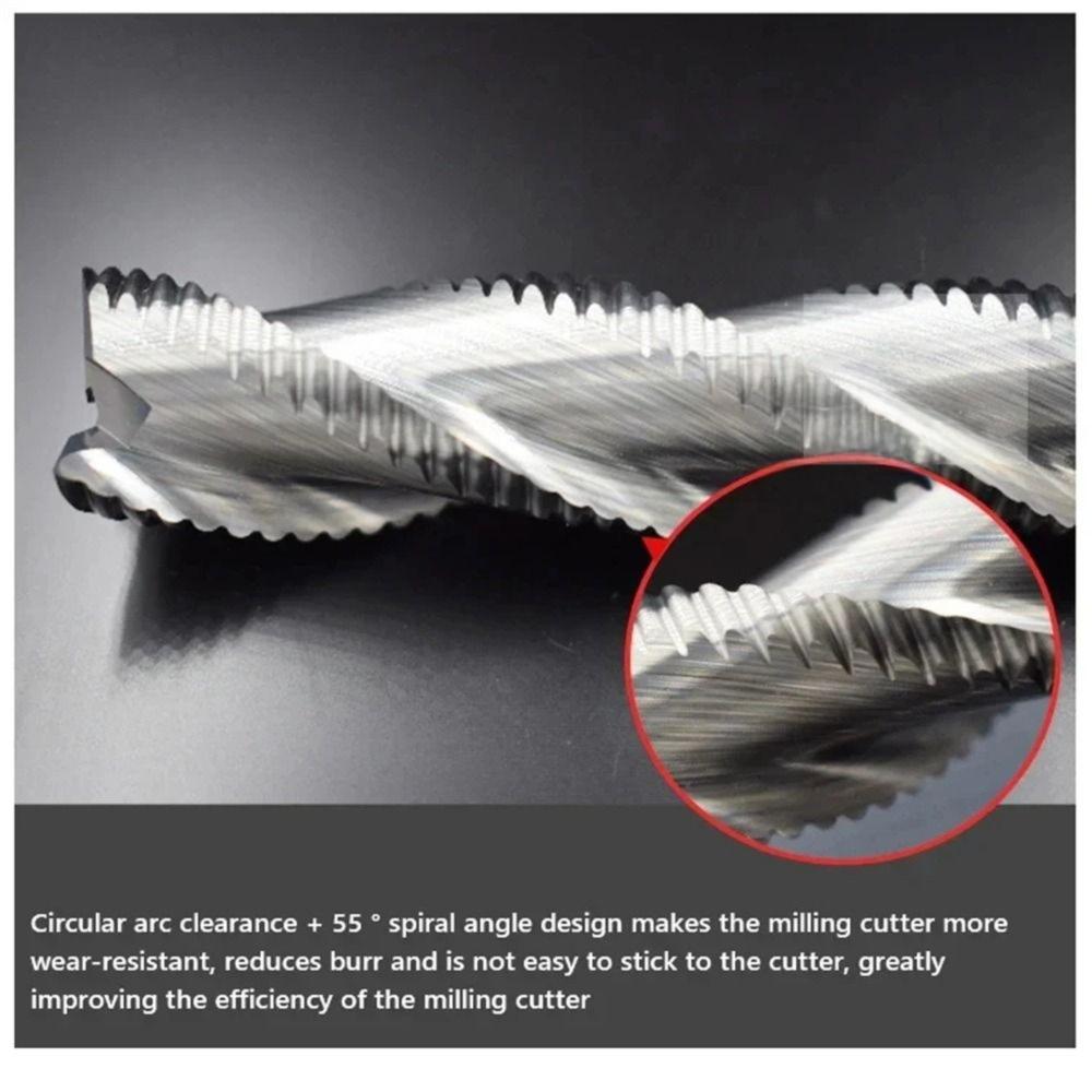 4mm 6mm 8mm12mm 16mm Shank Milling Cutters HRC55 CNC Router Bit  Aluminum Steel Machining