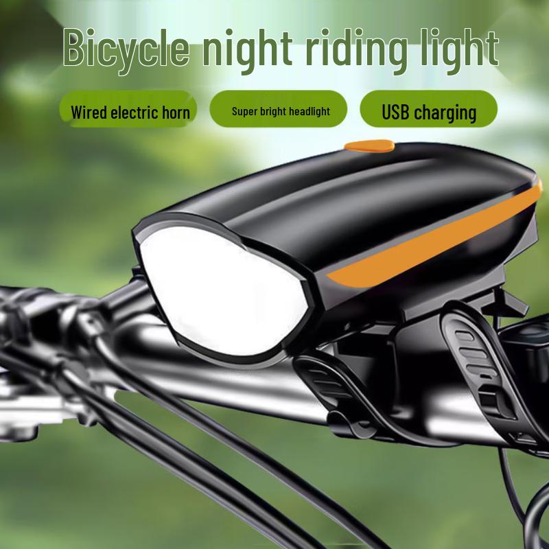 Bicycle Headlight with Electric Horn