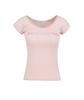 Poeoling B.Jewel Logo Tee (Pink Stripe)