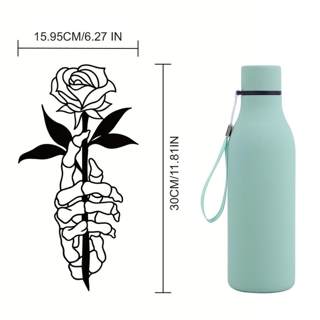 Metal Skeleton Hand Holding Flower Art Wall Decoration Metal Wall Art Decor For Bedroom Living Room Bathroom Bar Decor