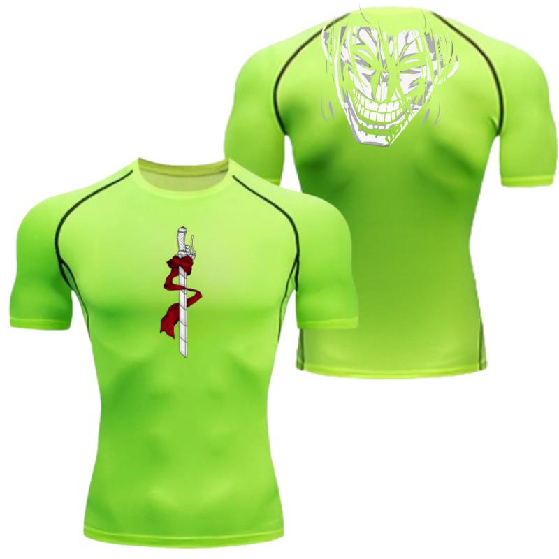 Wings of Freedom Graphic Compression Shirts Men Gym Workout Running Tshirt Summer Quick Dry Tees Tops Short Sleeve Rash Guard