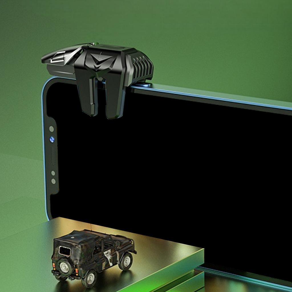 Disparadores de Teléfono Botón de Apuntar de 6 Dedos Gamepad Joysticks Controlador de Juego Botón de Disparo Accesorios para Videojuegos