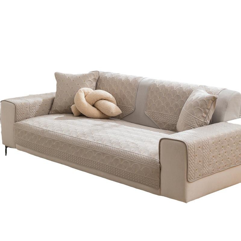 New Double-Sided Pure Cotton Sofa Cushion, Four-Season Universal Seat Cushion, Simple And Modern Non-Slip Cover Towel, Summer Cushion